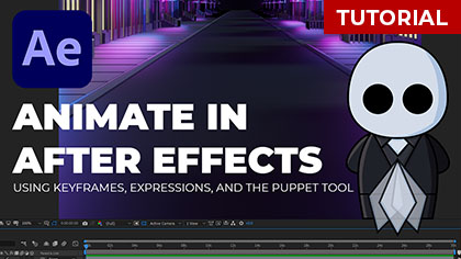 Using Keyframes, Expressions, and the Puppet Tool to Animate in After Effects