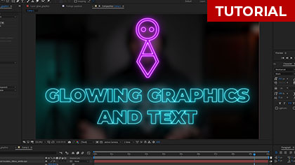 Glowing Graphics in After Effects with Video Copilot Saber